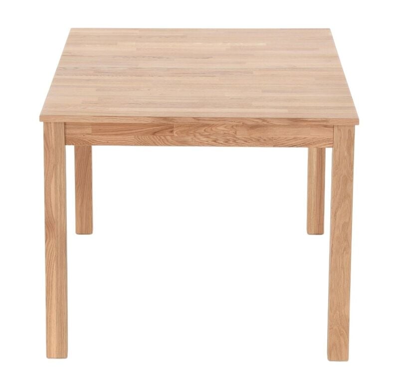 Scandic tammi ruokapöytä jatkettava 140+40x90 cm lakattu tammi