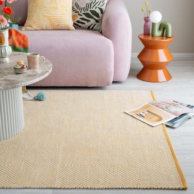 Jane puuvillamatto 80x200 cm roosa/valkoinen