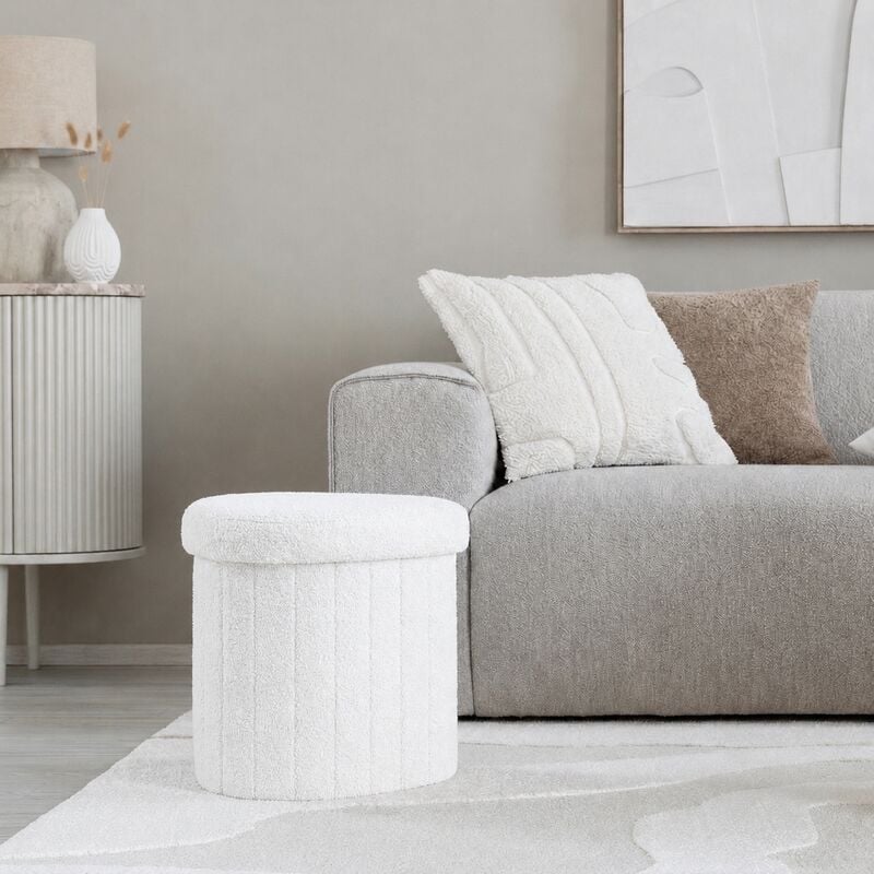 House Nordic Medford teddyrahi 42,5x36,5 cm valkoinen HN1310