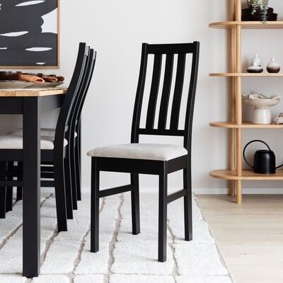 Niklas tuoli verhoilulla istuimella musta/beige storm 06, asiakaspalautus