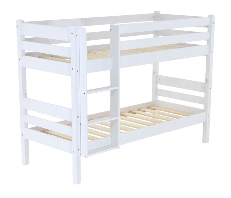 Nukkumatti kerrossänky 80x200 cm kuultovalkoinen uusi