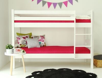 Nukkumatti kerrossänky 80x200 cm kuultovalkoinen uusi