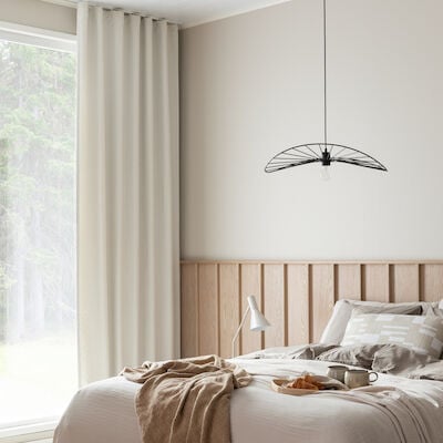 Pinja pimentävä verho 270x280 cm harmahtavan valkoinen (B-10 2150)