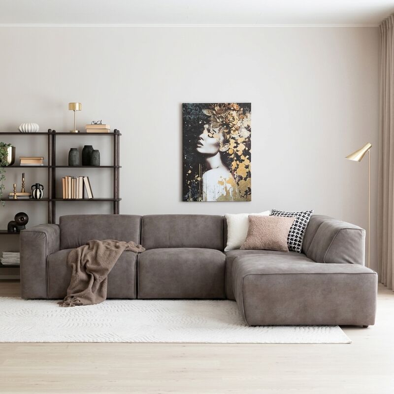Hali avokulmasohva oikea beige Kentucky 2