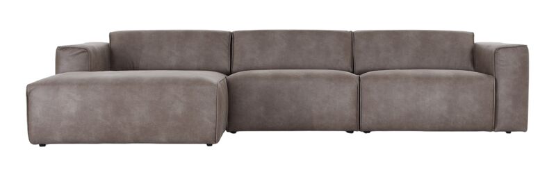 Hali Jumbo divaanisohva vasen nahkaverhoiltu beige Kentucky 2