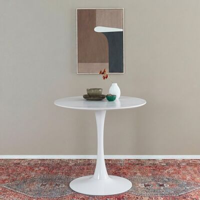 Caron pyöreä ruokapöytä Ø80 cm musta