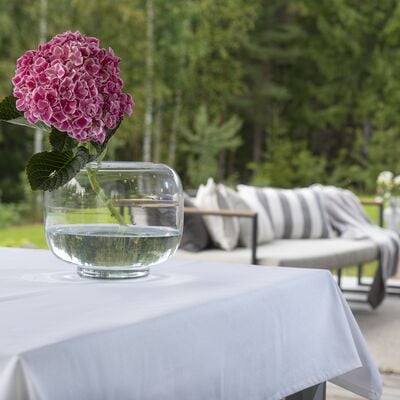 Fanni K Pouta pöytäliina vettä hylkivä 140x260 cm harmaa