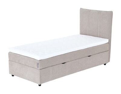 Unia säilytyslaatikkosänky 90x200 beige Storm 06, Pronssi 5 cm pp, 5 cm j
