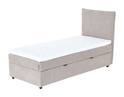 Unia säilytyslaatikkosänky 90x200 beige Storm 06, Pronssi 8 cm pp, 5 cm j