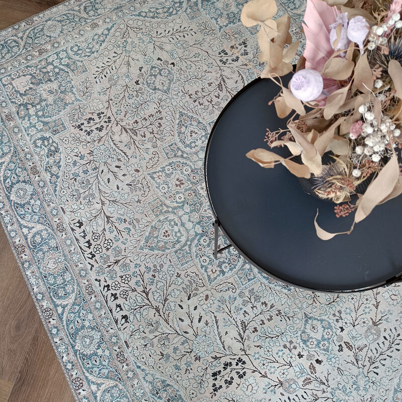 Cecilia matto beige/sininen