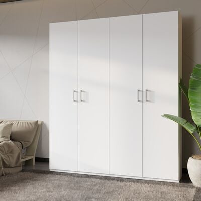 Homebox vaatekaappi 177,5x210x42 cm valkoinen