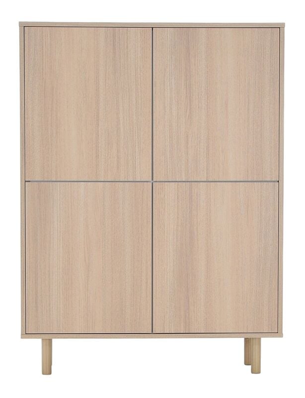 Kokoa kaappi 100x120 taika jalalla hiekka tammi, push-open