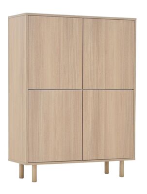 Kokoa kaappi 100x120 taika jalalla hiekka tammi, san diego musta vetimellä