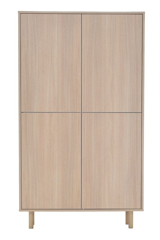 Kokoa kaappi 100x160 taika jalalla hiekka tammi, push-open