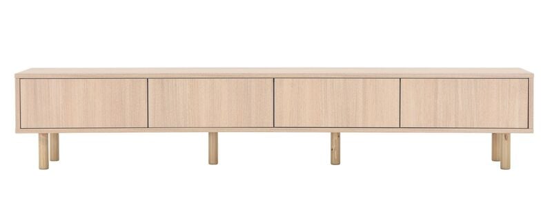 Kokoa tv-taso 200/4 taika jalalla, hiekka tammi, push-open