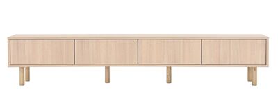 Kokoa tv-taso 200/4 taika jalalla, hiekka tammi, push-open