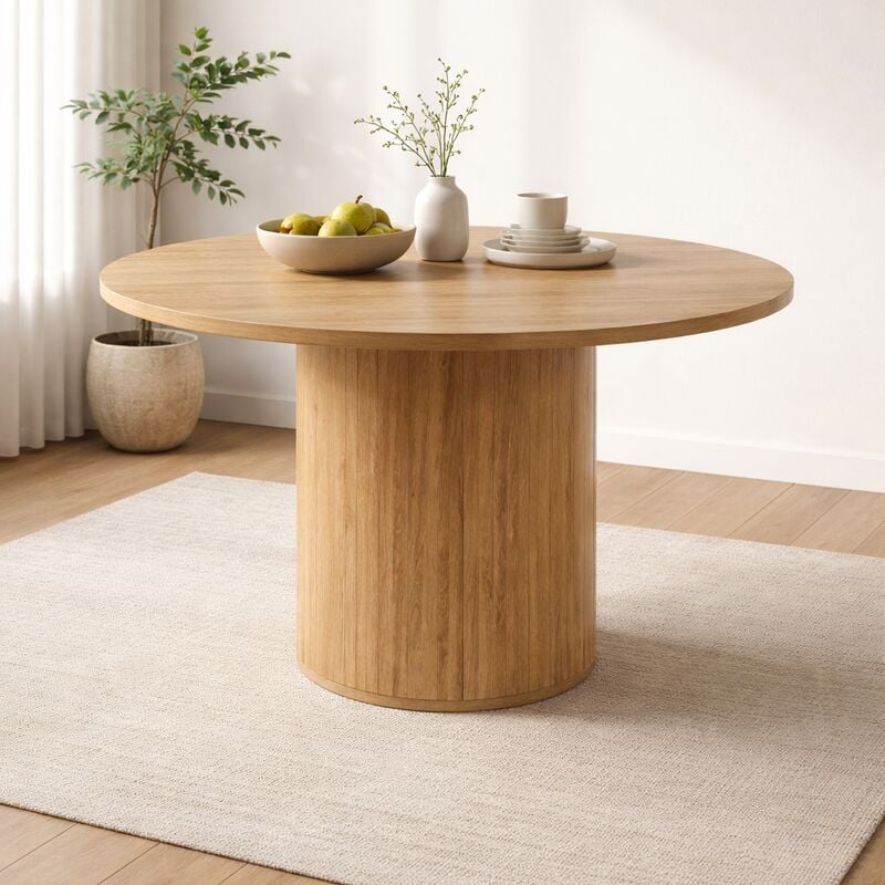 Cameron pyöreä ruokapöytä Ø120 cm tammi