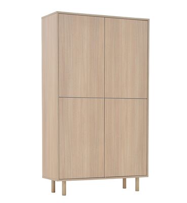 Kokoa kaappi 100x160 taika jalalla hiekka tammi, san diego musta vetimellä(kuvau