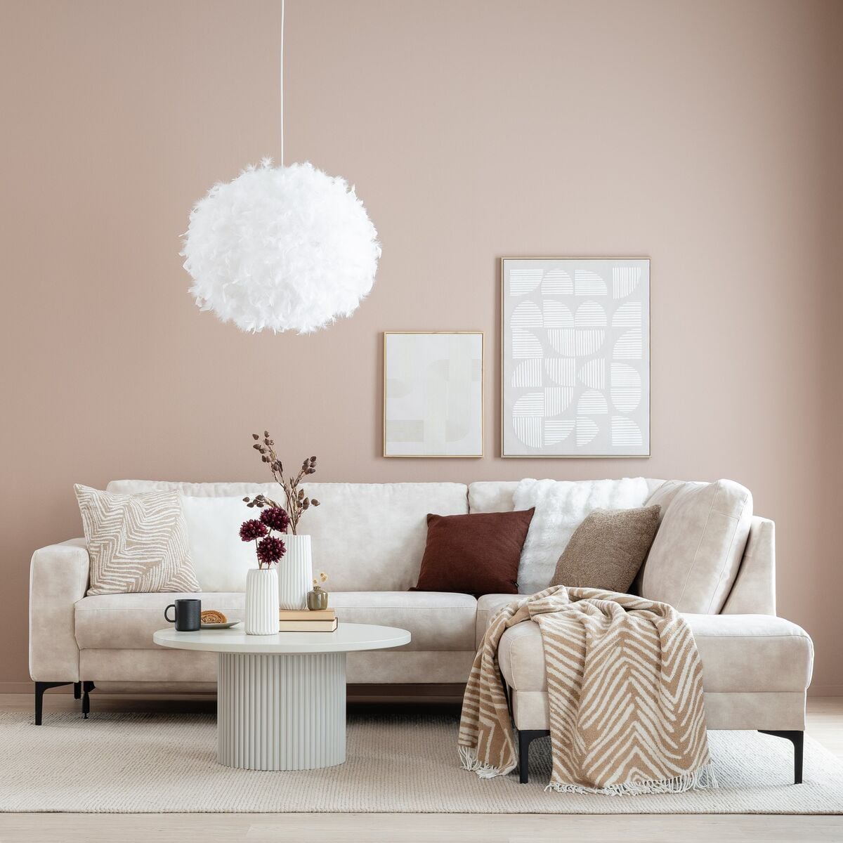 Hjort Knudsen Hjort Studio avokulmasohva mekanismilla oikea beige Adore 3214