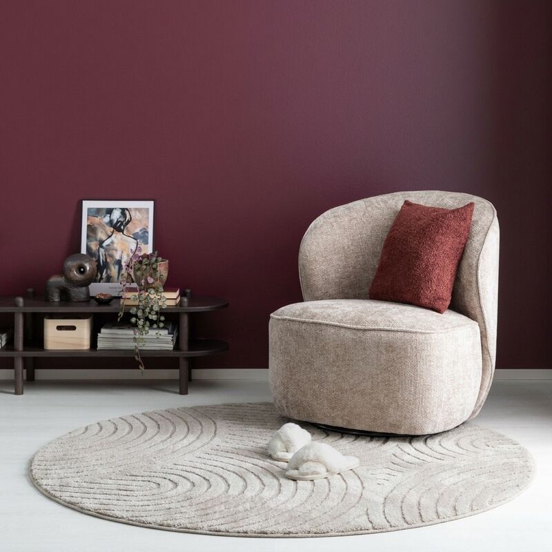 Seine matto 160 cm pyöreä beige