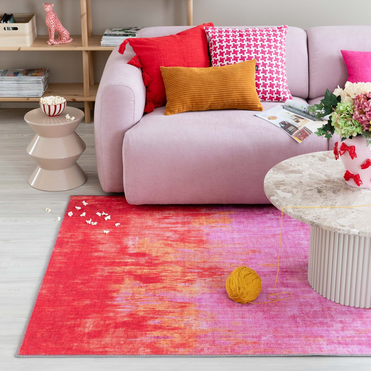 Sorbetti matto 200x290 cm pinkki