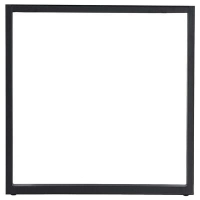 Rustiikki pöydän metallijalat musta pulverimaalattu, asiakaspalautus