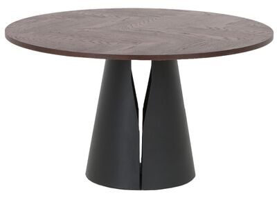 Mooda Cone pyöreä ruokapöytä Ø130 cm ruskea/musta, asiakaspalautus