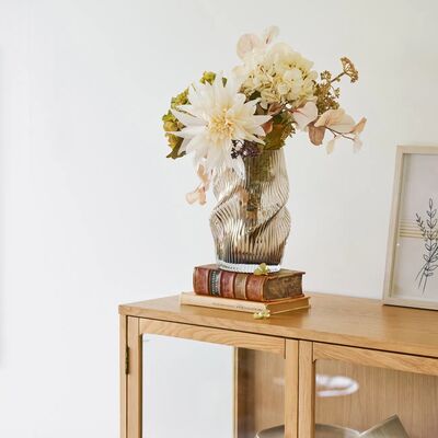 House Nordic lasimaljakko Ø17x25 cm ruskea