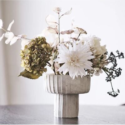 House Nordic sementti maljakko Ø20,5x18,5 cm ruskea/beige