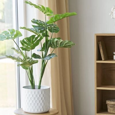 House Nordic kukkaruukku Ø24,5x21 cm valkoinen