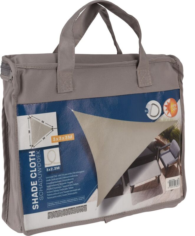 Shade kolmio aurinkovarjo 300×300×300 cm taupe