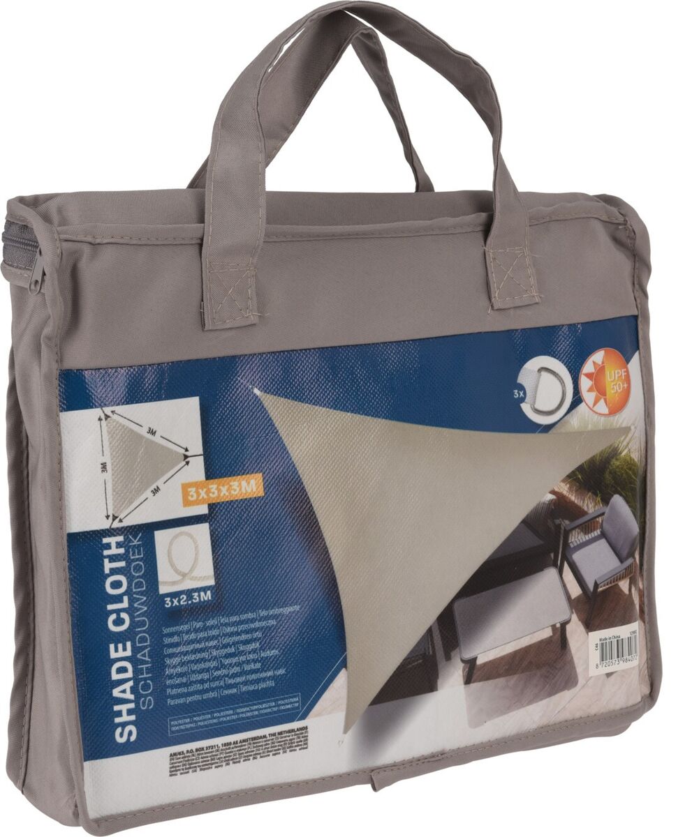 Shade kolmio aurinkovarjo 300×300×300 cm taupe