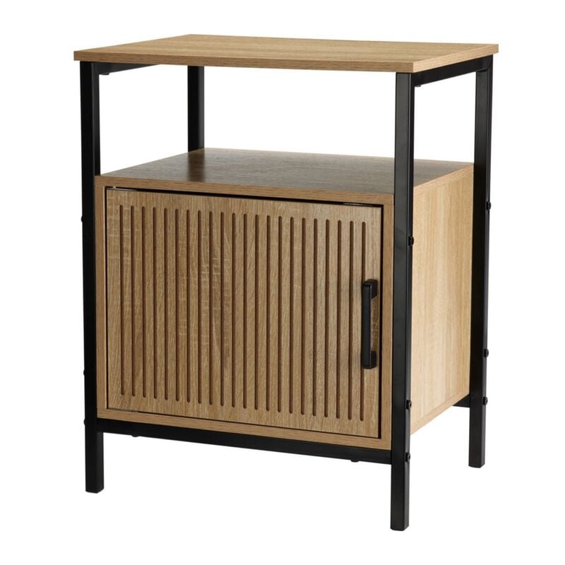 Vera yöpöytä 43x33x55 cm tammi/musta