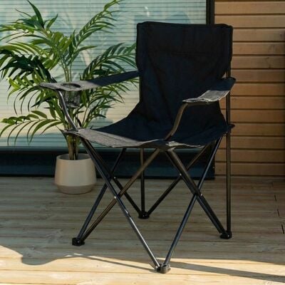 Retki taittotuoli musta