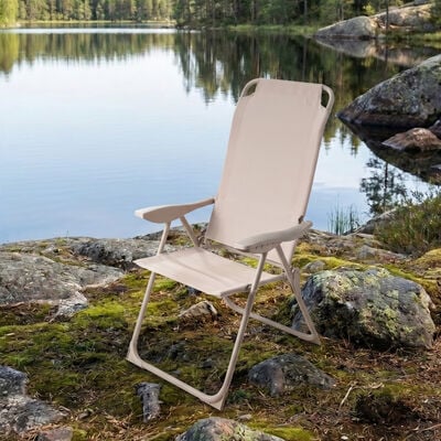 Flex caravan säädettävä retkituoli harmaa