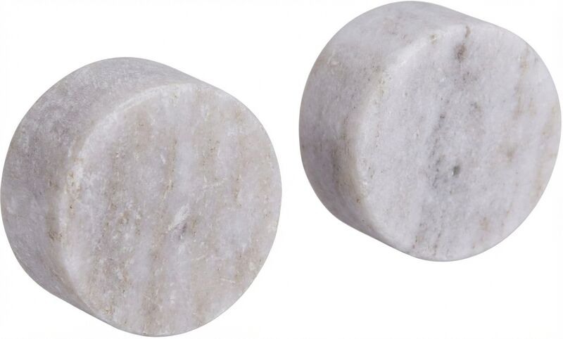 Marmorinen nuppivedin 2 kpl hiekka