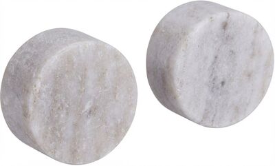 Marmorinen nuppivedin 2 kpl hiekka