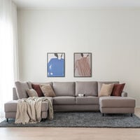 Vivano Sisu U-kulmasohva vasen hiekka Malmo New 16, asiakaspalautus