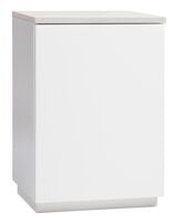 Anton kaappi A1.2 50 cm valkoinen/hopea jalava