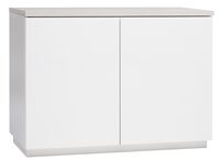 Anton kaappi A2.2 100 cm valkoinen/hopea jalava