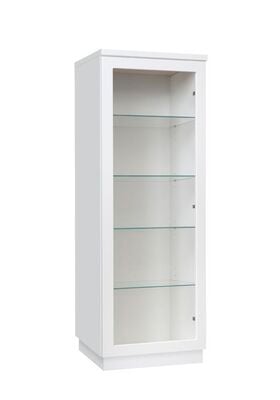 Anton vitriini A8.1 matala 50 cm valkoinen/hopea jalava