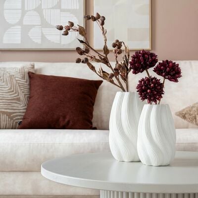 Carola maljakko 17x17x25 cm valkoinen