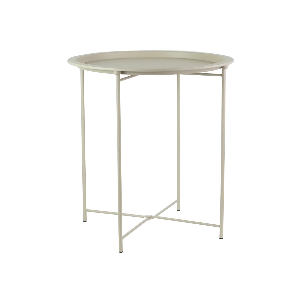 Bastia pyöreä sivupöytä Ø47 cm beige
