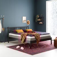 Liinu sänky 160x200 cm musta, asiakaspalautus