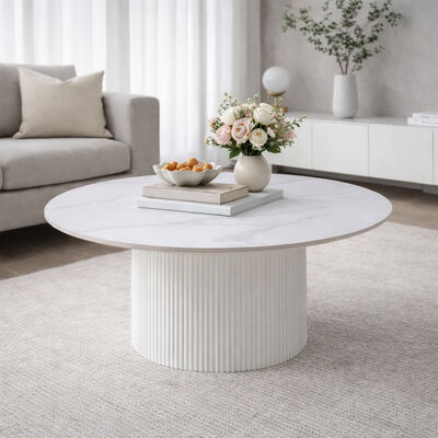 Mill pyöreä sohvapöytä Ø80 cm musta