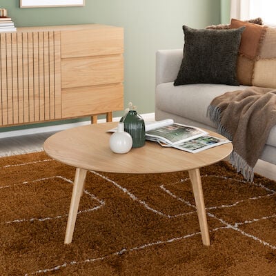 Mooda Gap pyöreä sohvapöytä Ø90 cm tammi, asiakaspalautus