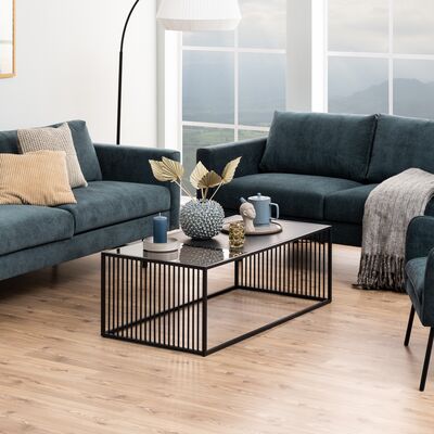 Strington sohvapöytä 120x60 cm musta marmori, asiakaspalautus