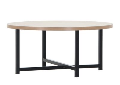 Rakel sohvapöytä Ø80 cm moccatammi/musta, asiakaspalautus