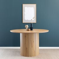 Alessio pyöreä ruokapöytä Ø120 cm tammi, asiakaspalautus