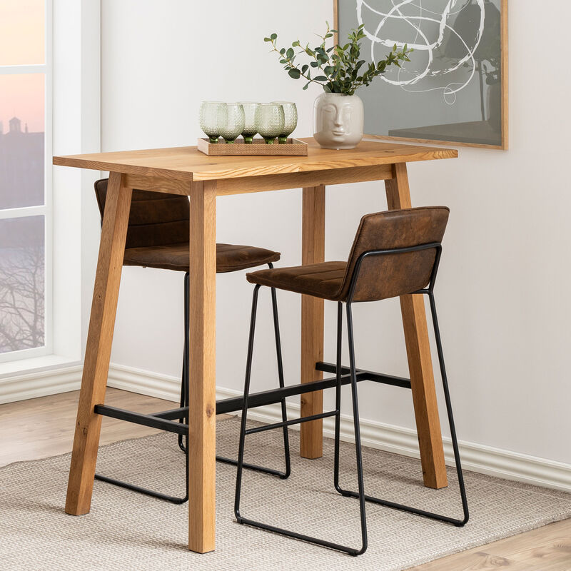 Chara baaripöytä 117x58 cm tammi